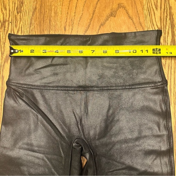 Spanx Faux Stretch-Leather Leggings Black Size Medium - Picture 5 of 12